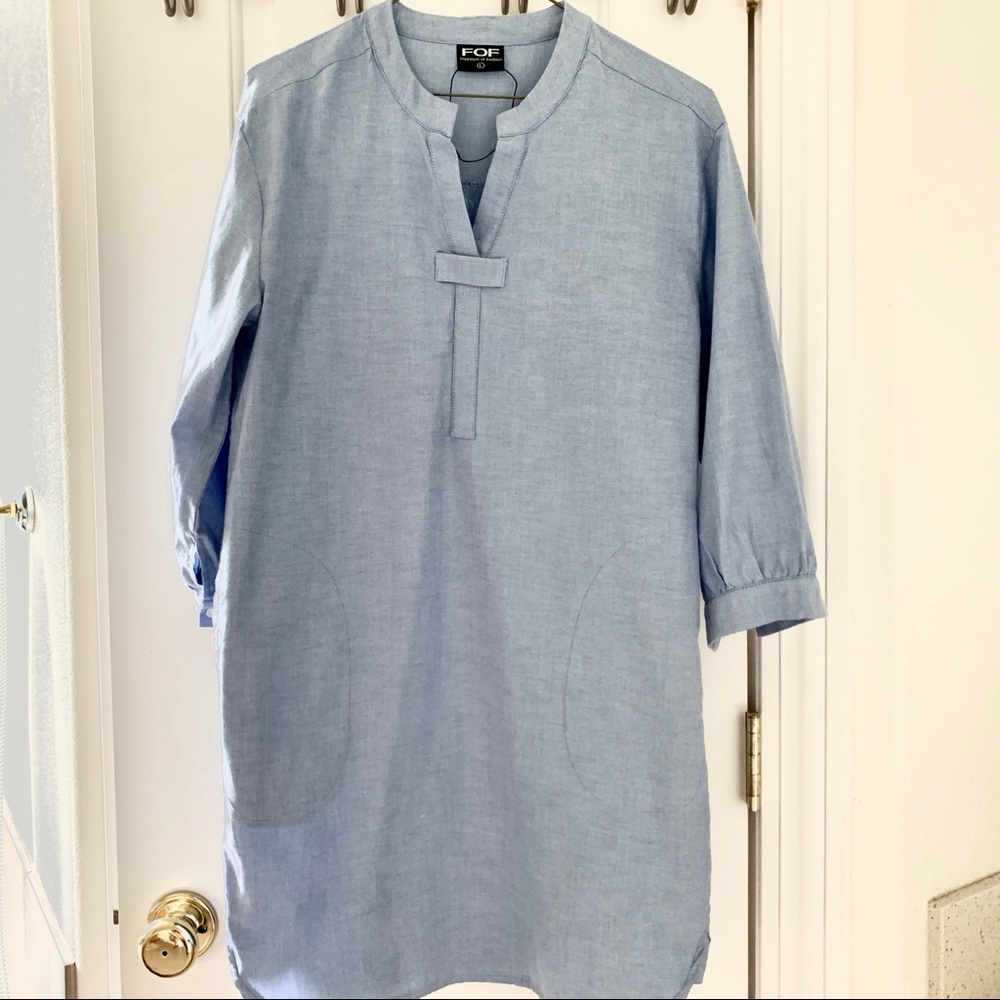 Chambray shirt  dress